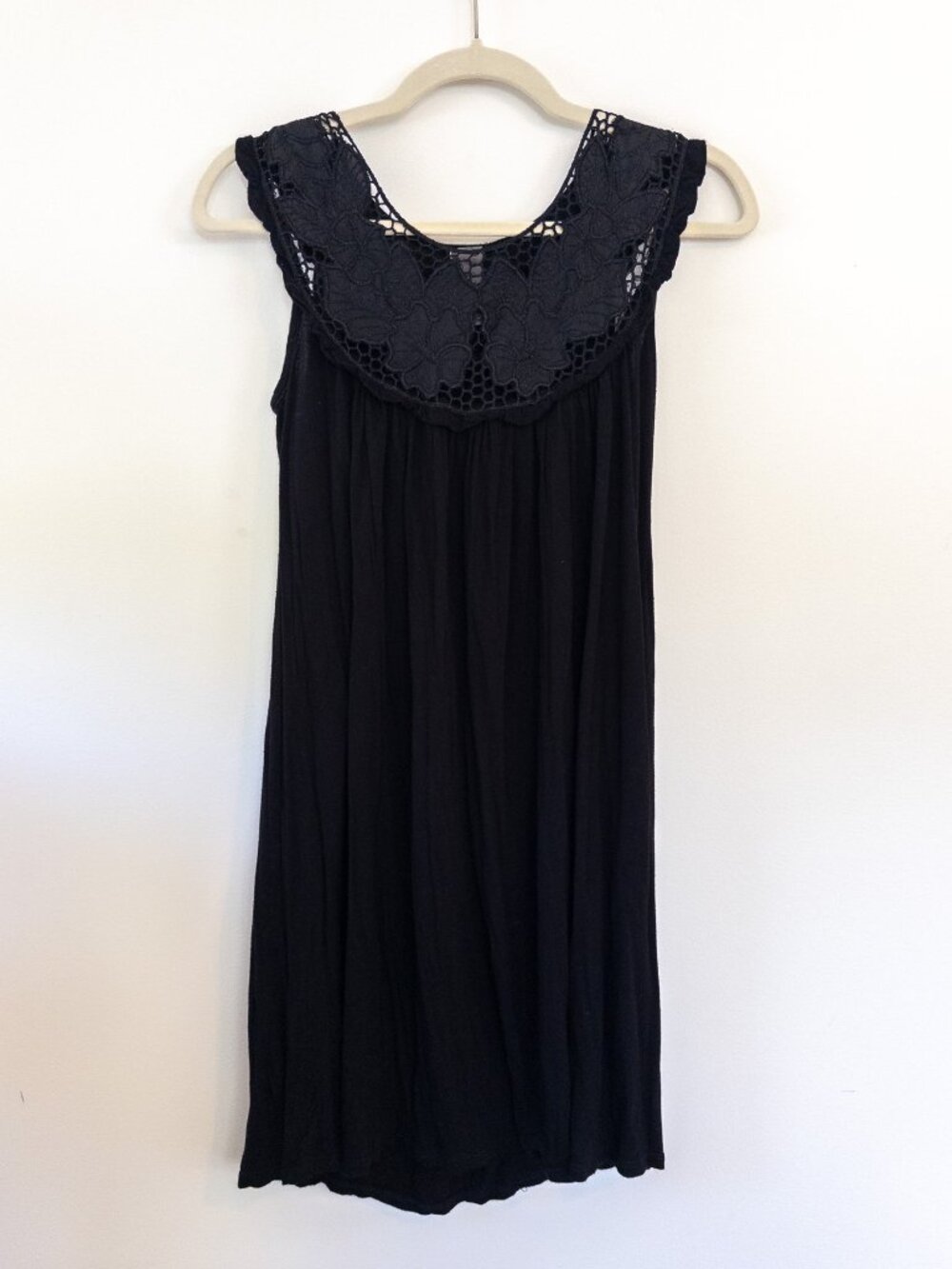 Y2K Black Babydoll Mini Dress | Size S